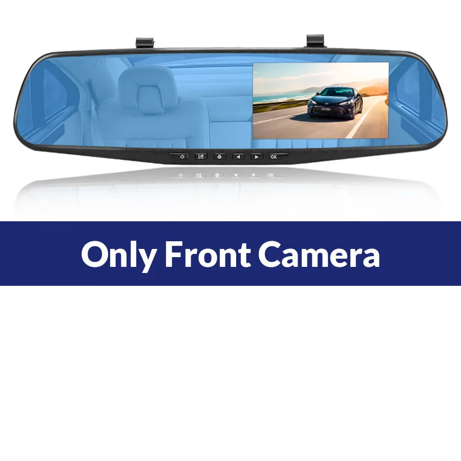 Mirror Dash Cam - Front and Rear Camera
