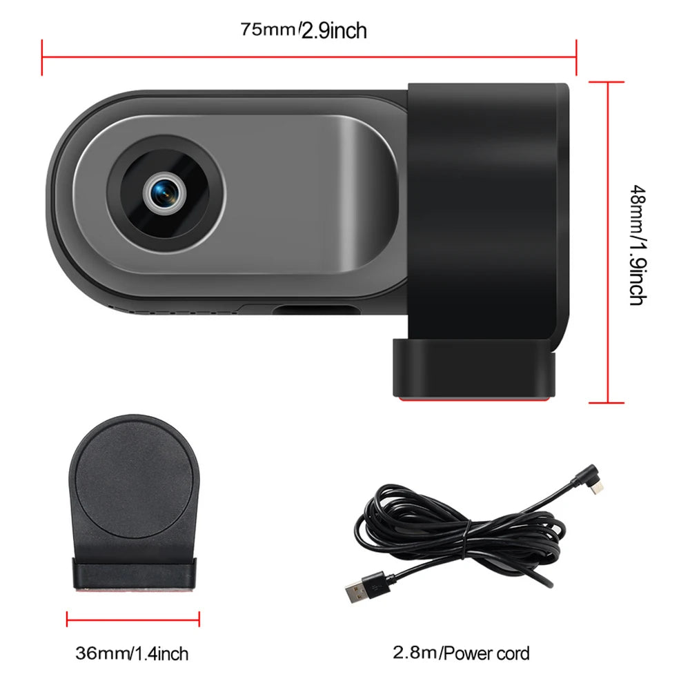 Rotating Dash Cam with ADAS System 360
